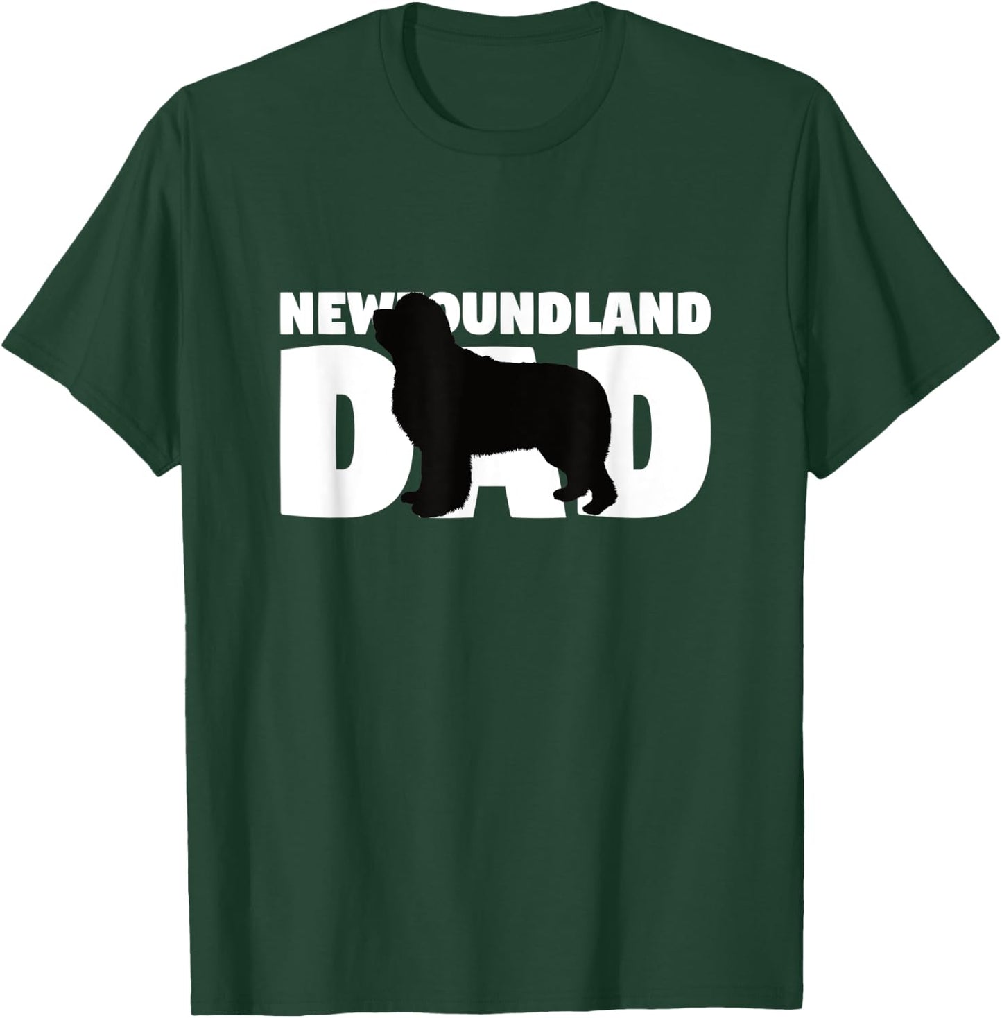 Newfoundland Dad Shirt Newfoundland Gift Dog Father Dog Men Women Kids T-Shirt - T-Shirt | Forest