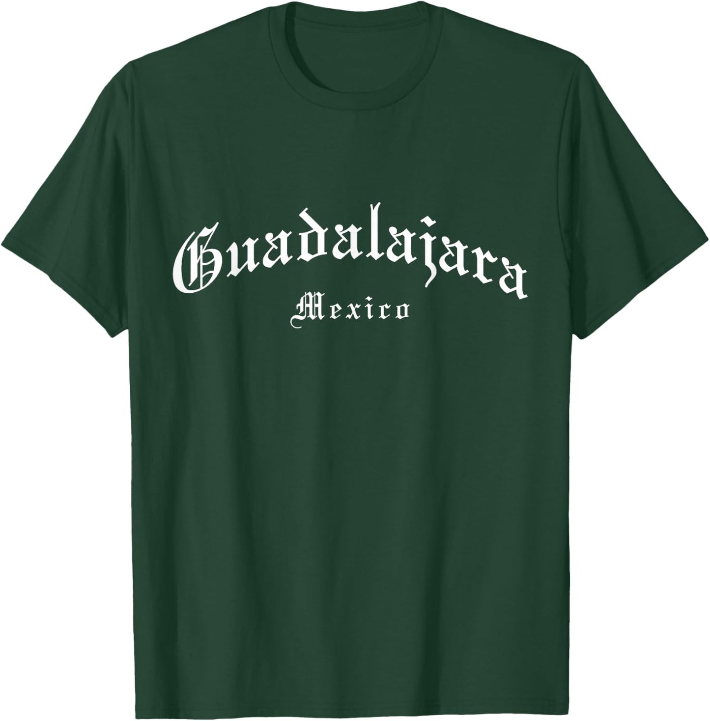 Guadalajara Mexico Pride Vintage Old School English T-Shirt - T-Shirt | Forest