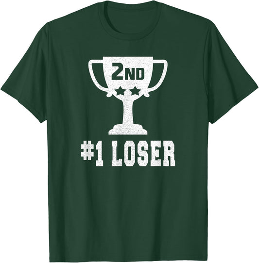 Funny 2nd Place Runner Up Gifts -Adults Black Short Sleeve Classic Fit Small T-Shirt - T-Shirt | Forest