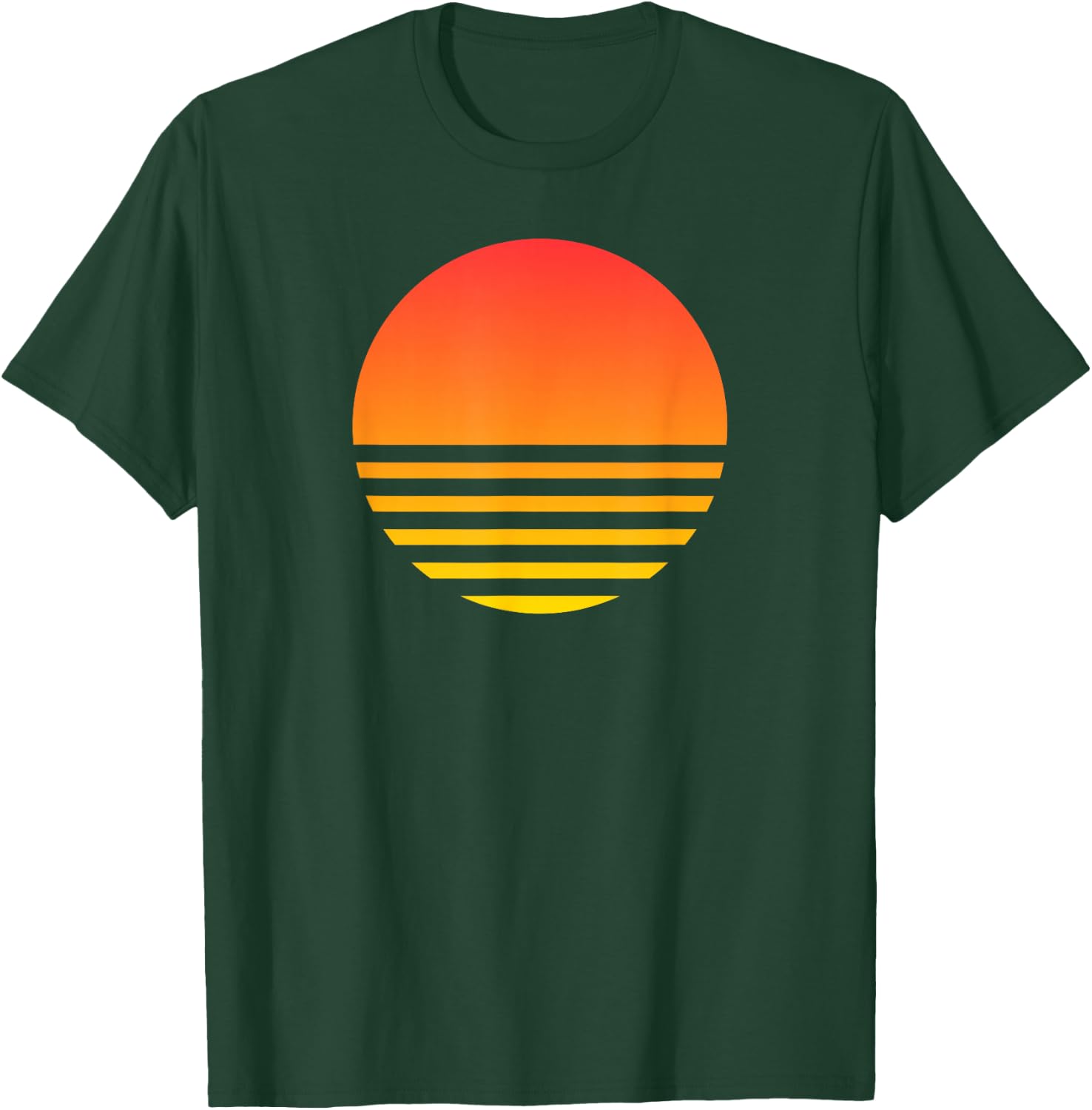 Cool Sunset Summer Beach Surf 80s Retro Vaporwave Aesthetic T-Shirt - T-Shirt | Forest