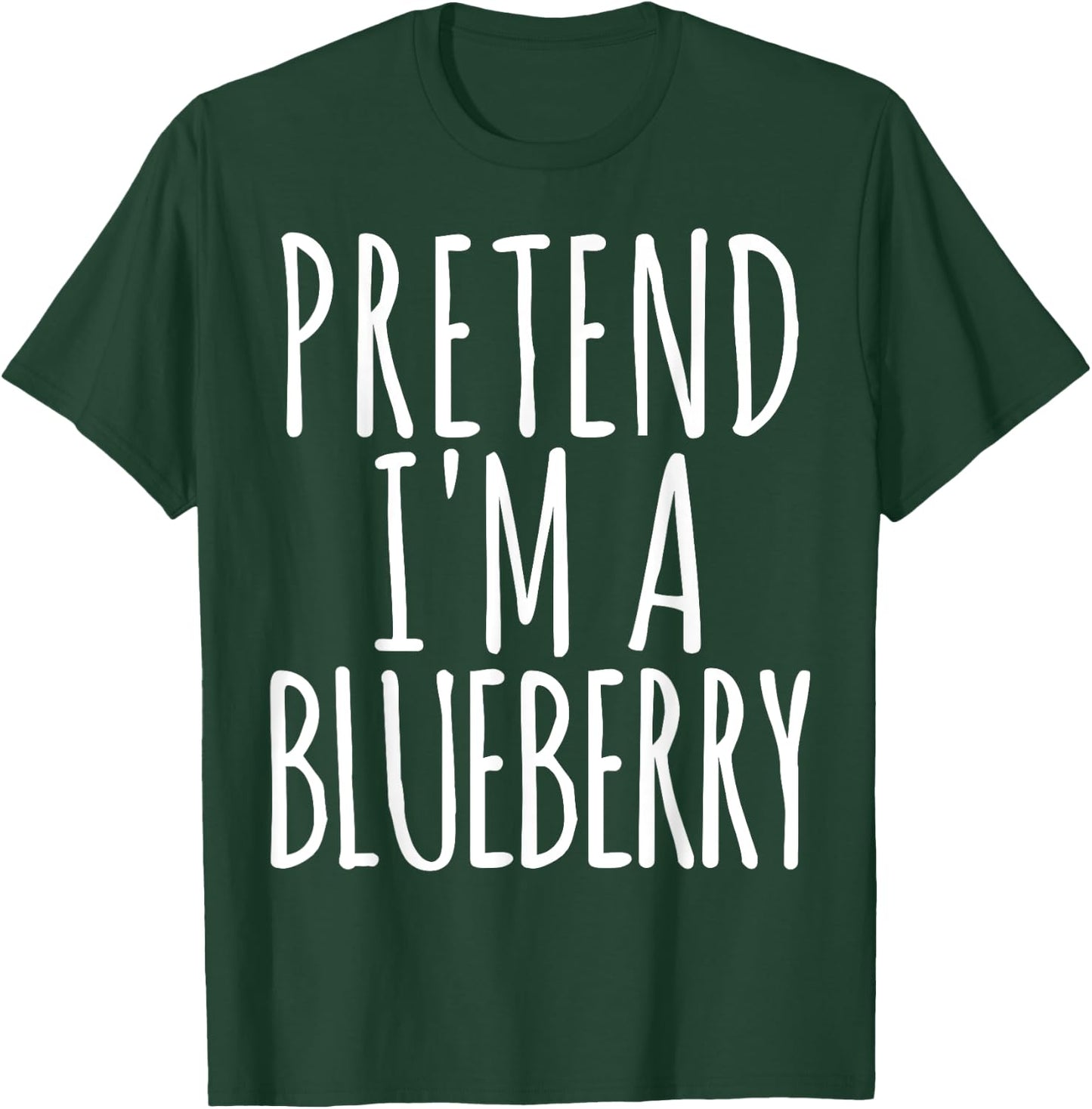 Funny Lazy Halloween PRETEND I'M A BLUEBERRY Gift Men T-Shirt - T-Shirt | Forest