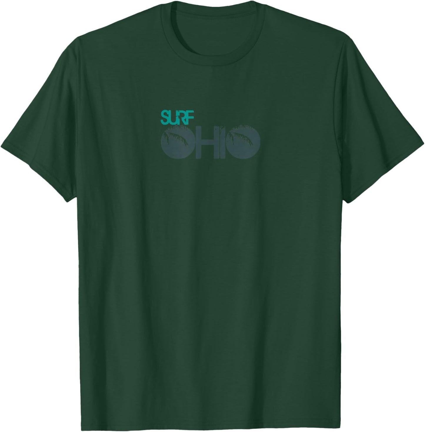 Surf Ohio - Lake Erie, Lake Michigan - Fresh Water T-Shirt - T-Shirt | Forest
