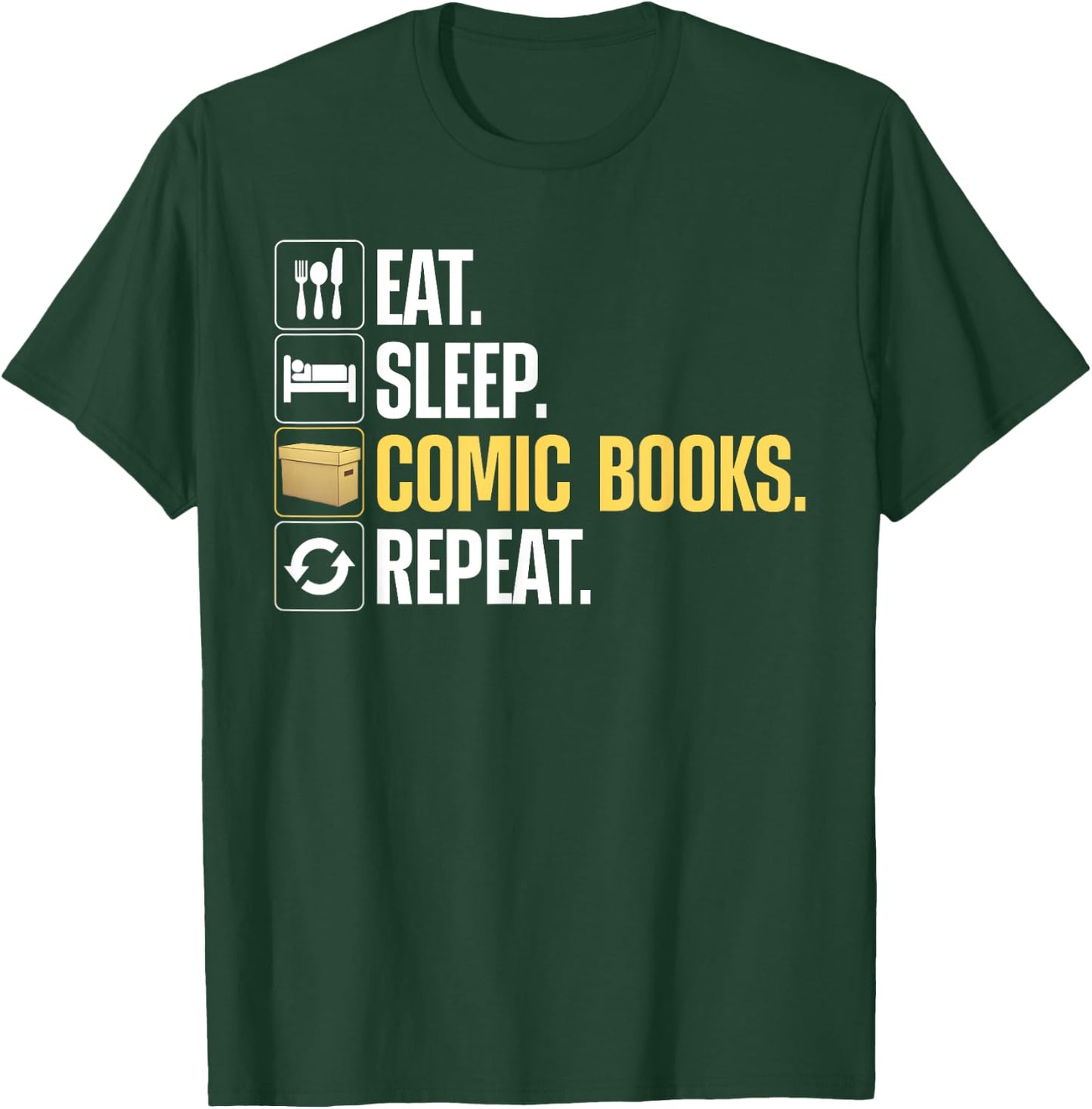 Cool Comic Books Art Women Comic Book Lover Comics T-Shirt - T-Shirt | Forest