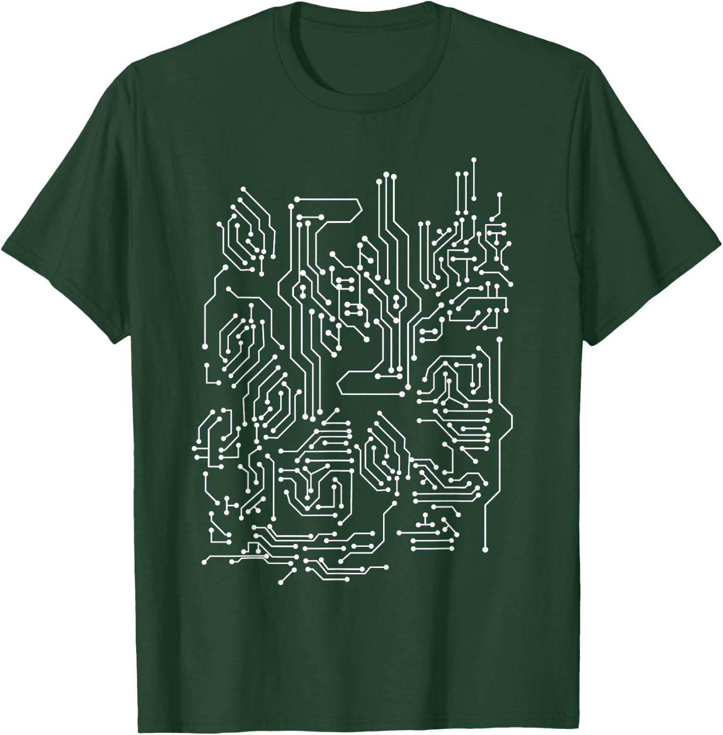 Computer Circuit Board T-Shirt - T-Shirt | Forest