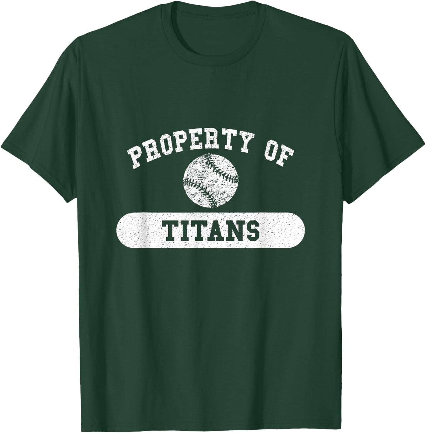 Property of Titans Baseball T-Shirt - T-Shirt | Forest