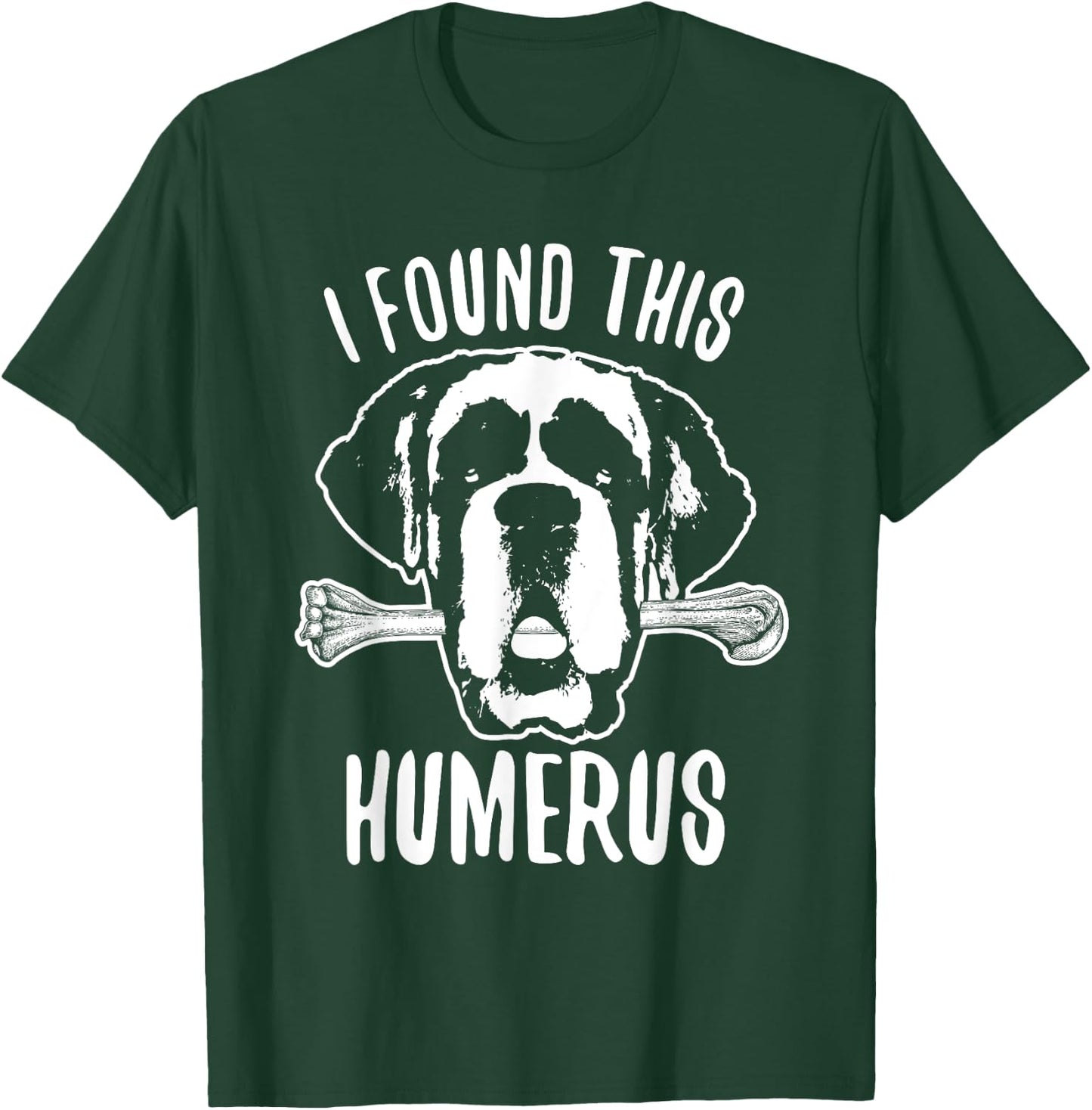St Bernard Shirt Dog Humerus Saint Bernard Women Girls Kids T-Shirt - T-Shirt | Forest