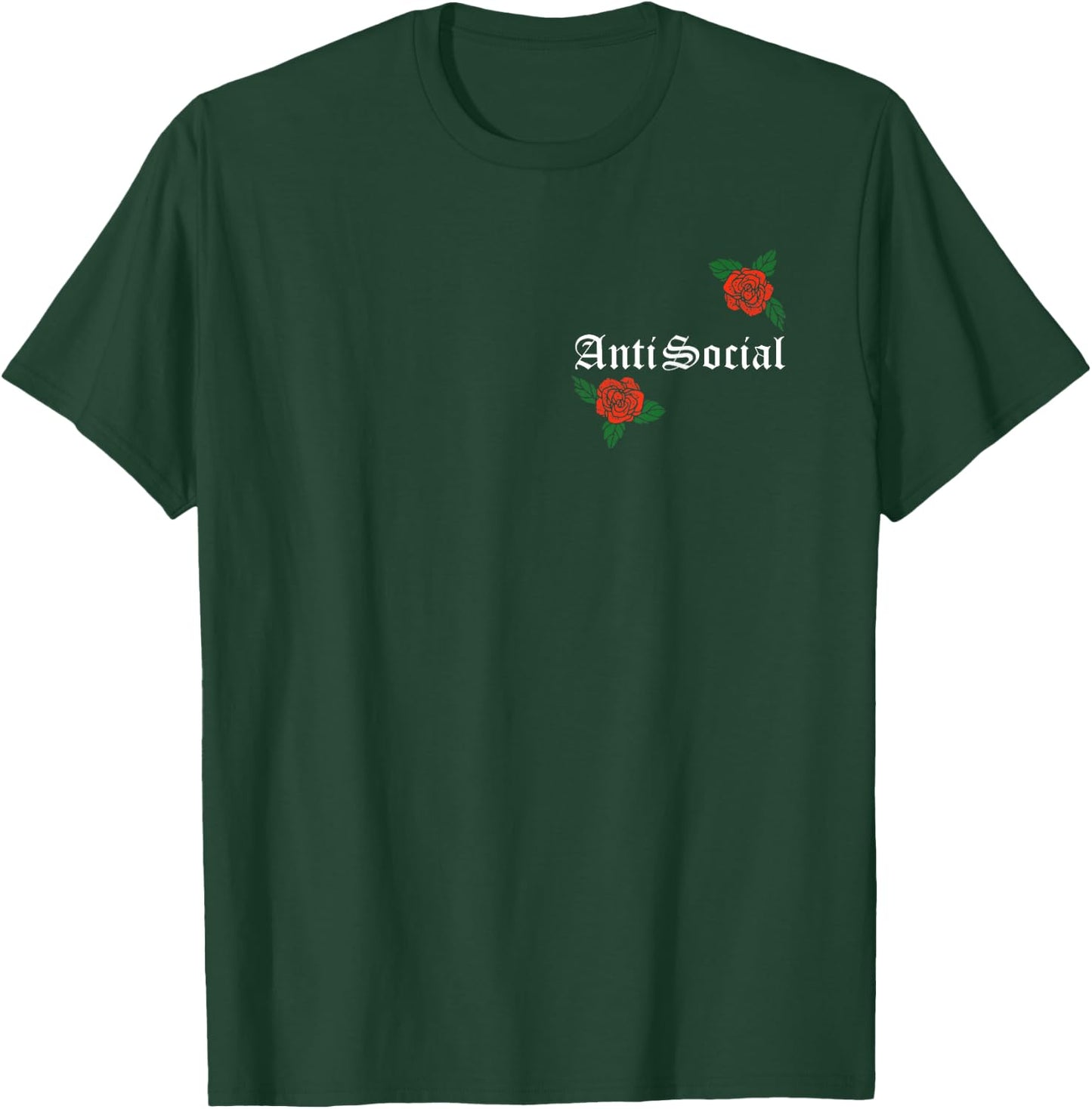 Anti Social Rose Pocket T-Shirt - T-Shirt | Forest