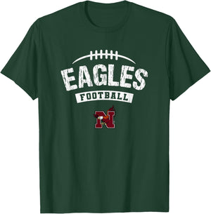 Niceville Eagles Logo Football Distressed HS T-Shirt - T-Shirt | Forest
