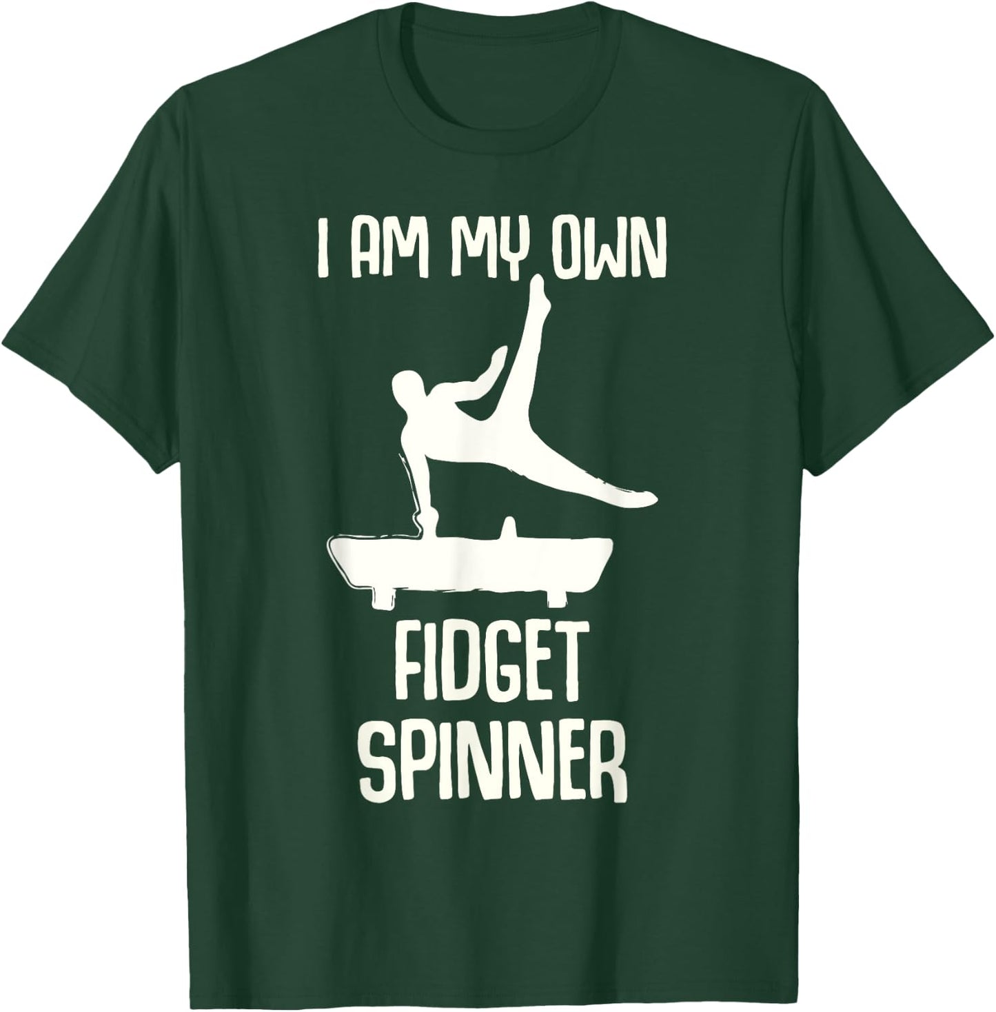 Boys Gymnastics Fidget Spinner T-Shirt - T-Shirt | Forest