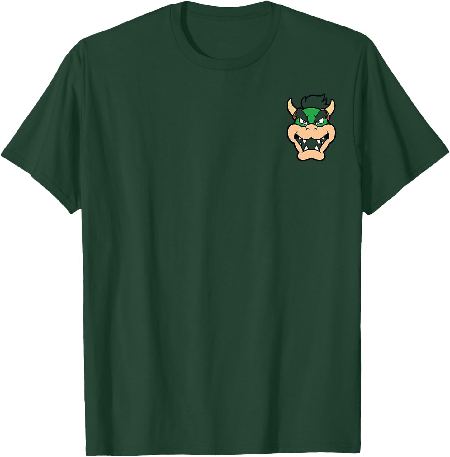 Nintendo Super Mario Bowser Pocket Face Graphic T-Shirt - T-Shirt | Forest