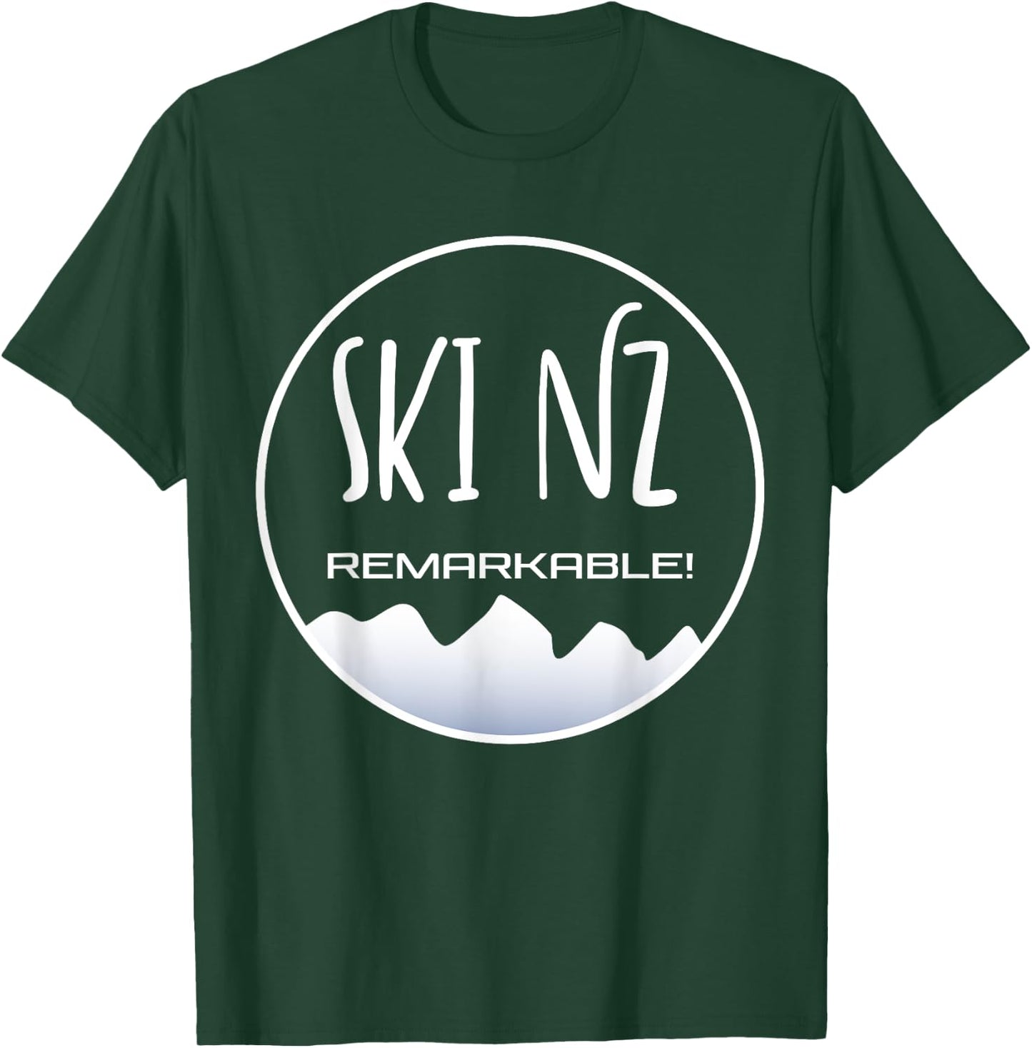 Ski New Zealand - the Remarkables Mountains Queenstown T-Shirt - T-Shirt | Forest