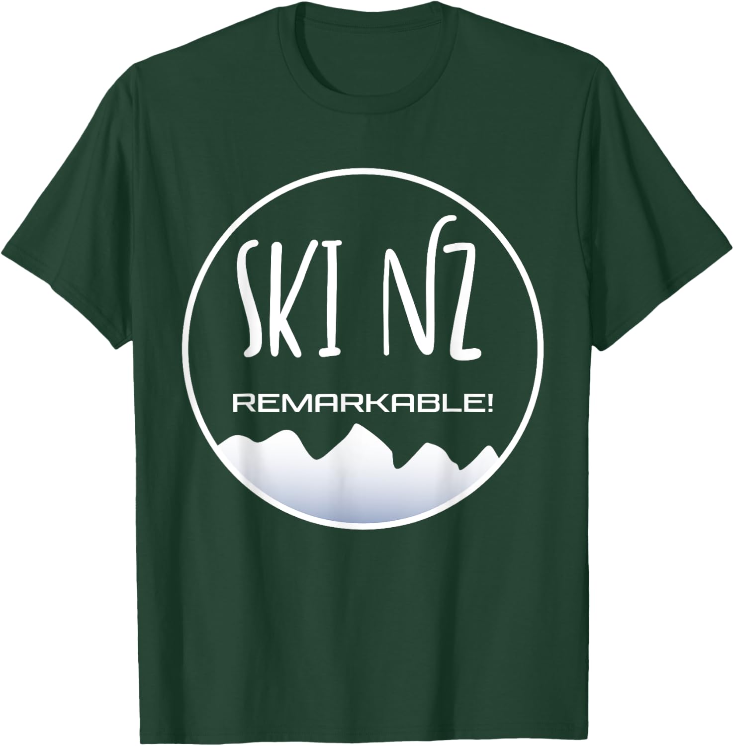 Ski New Zealand - the Remarkables Mountains Queenstown T-Shirt - T-Shirt | Forest