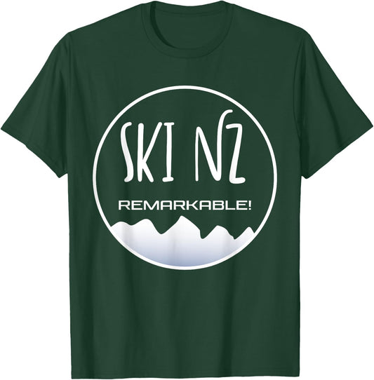Ski New Zealand - the Remarkables Mountains Queenstown T-Shirt - T-Shirt | Forest