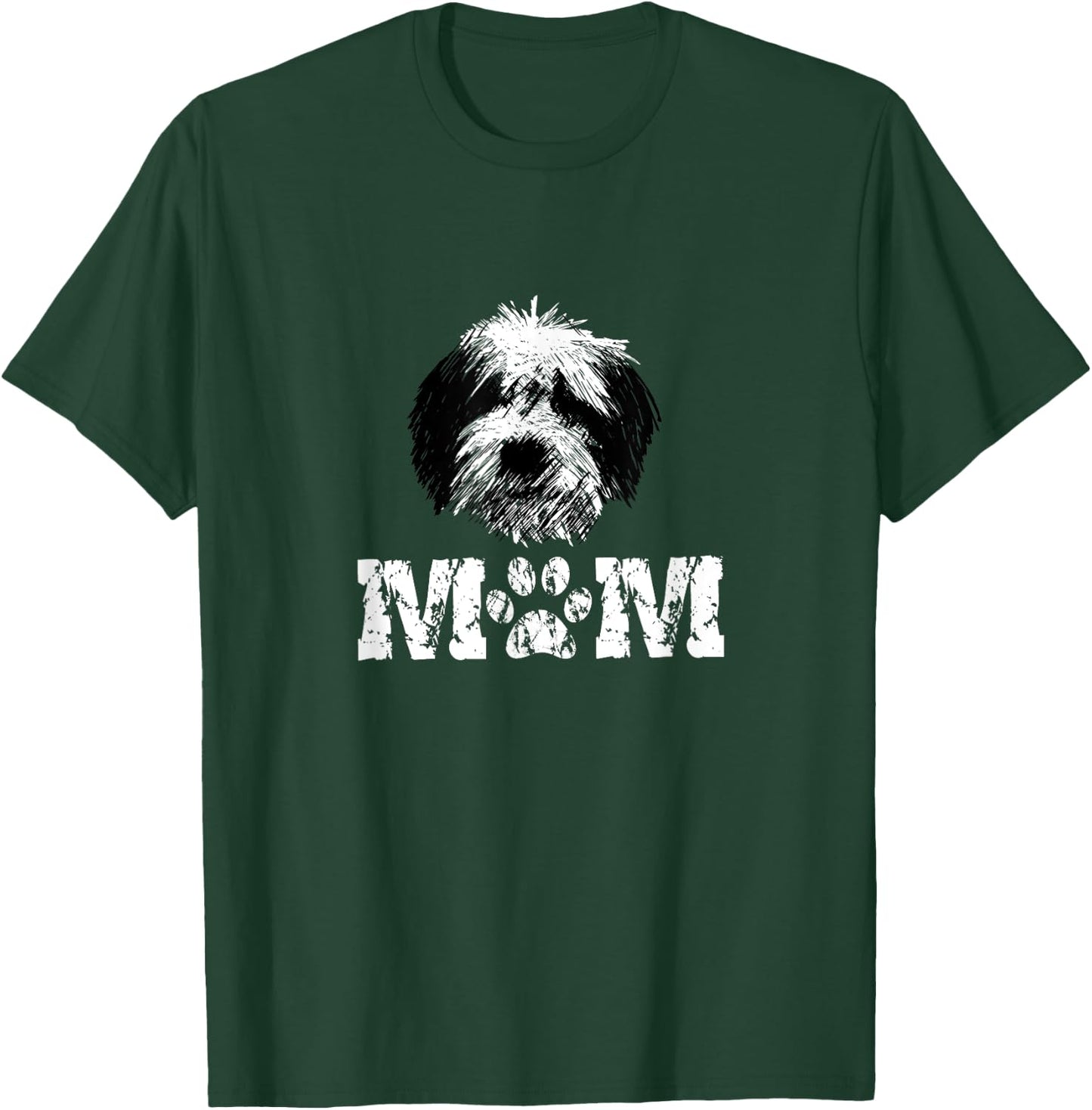 Sheepadoodle Mom Doodle Dog T-Shirt - T-Shirt | Forest