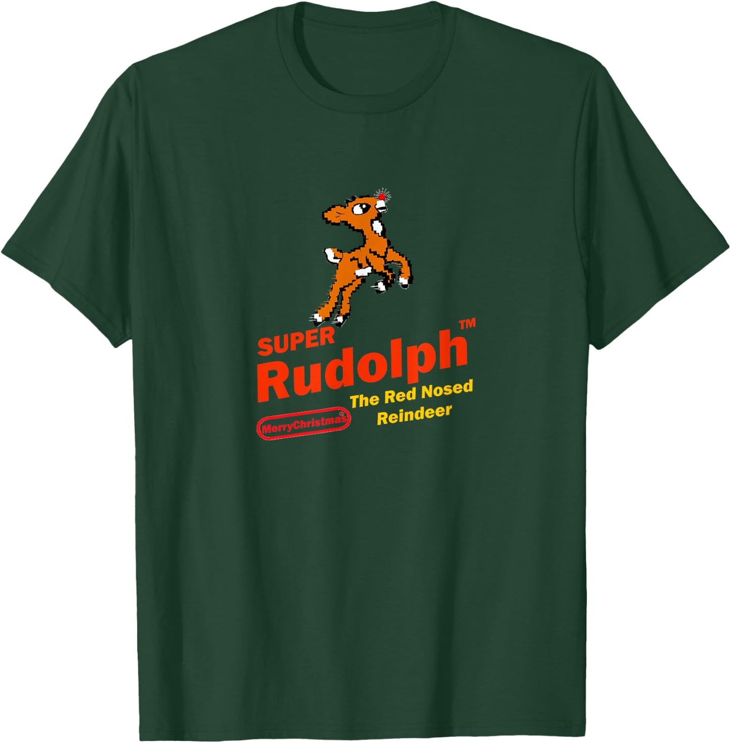 Burt's Shirts:"Super Rudolph""Rudolph""Video Game Rudolph" T-Shirt - T-Shirt | Forest