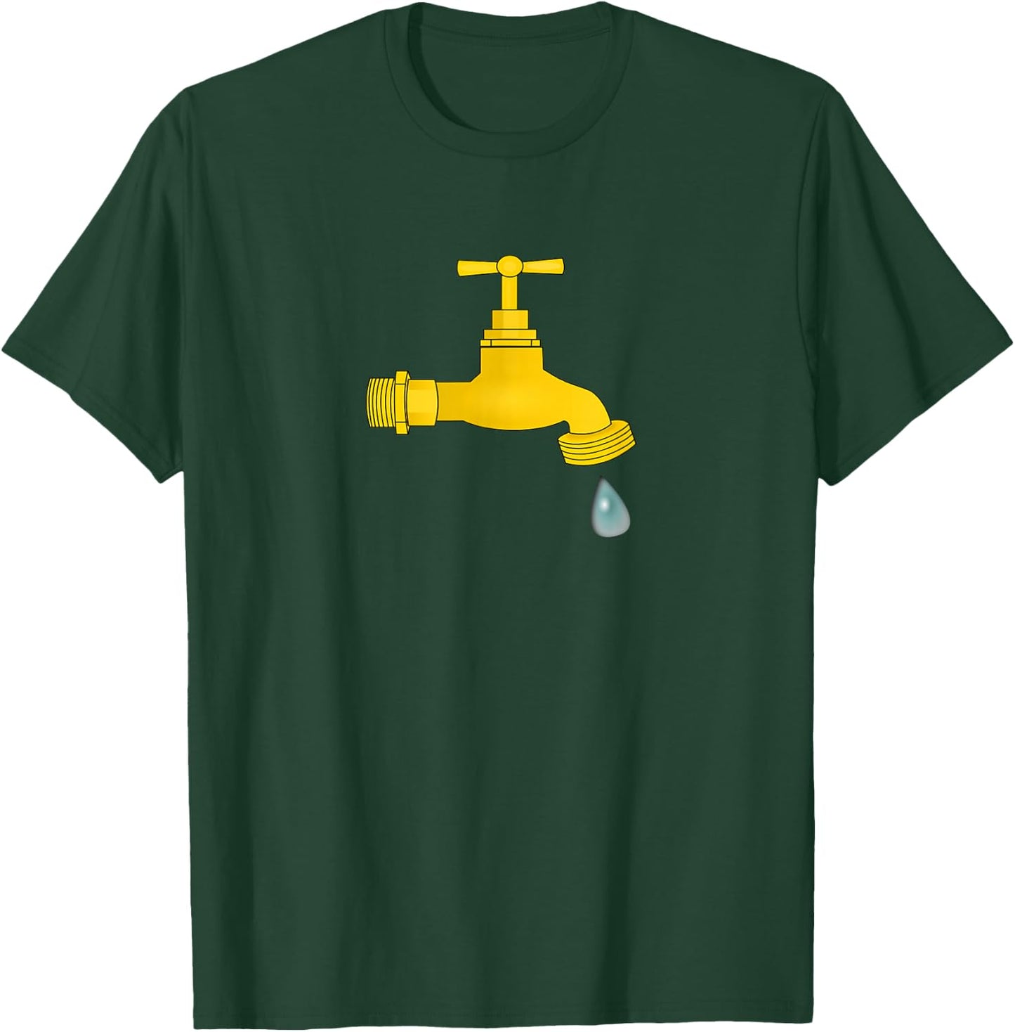 Dripping Faucet Leaky Faucet Drip Shirt Plumber Gift T-Shirt - T-Shirt | Forest