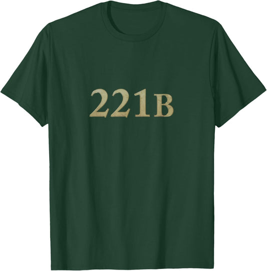 Sherlock Holmes Books 221B Baker Street T Shirt T-Shirt - T-Shirt | Forest