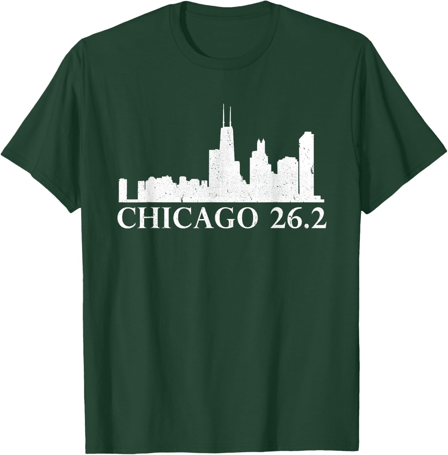 Chicago 26.2 Running Marathon Illinois Marathoner Shirt T-Shirt - T-Shirt | Forest