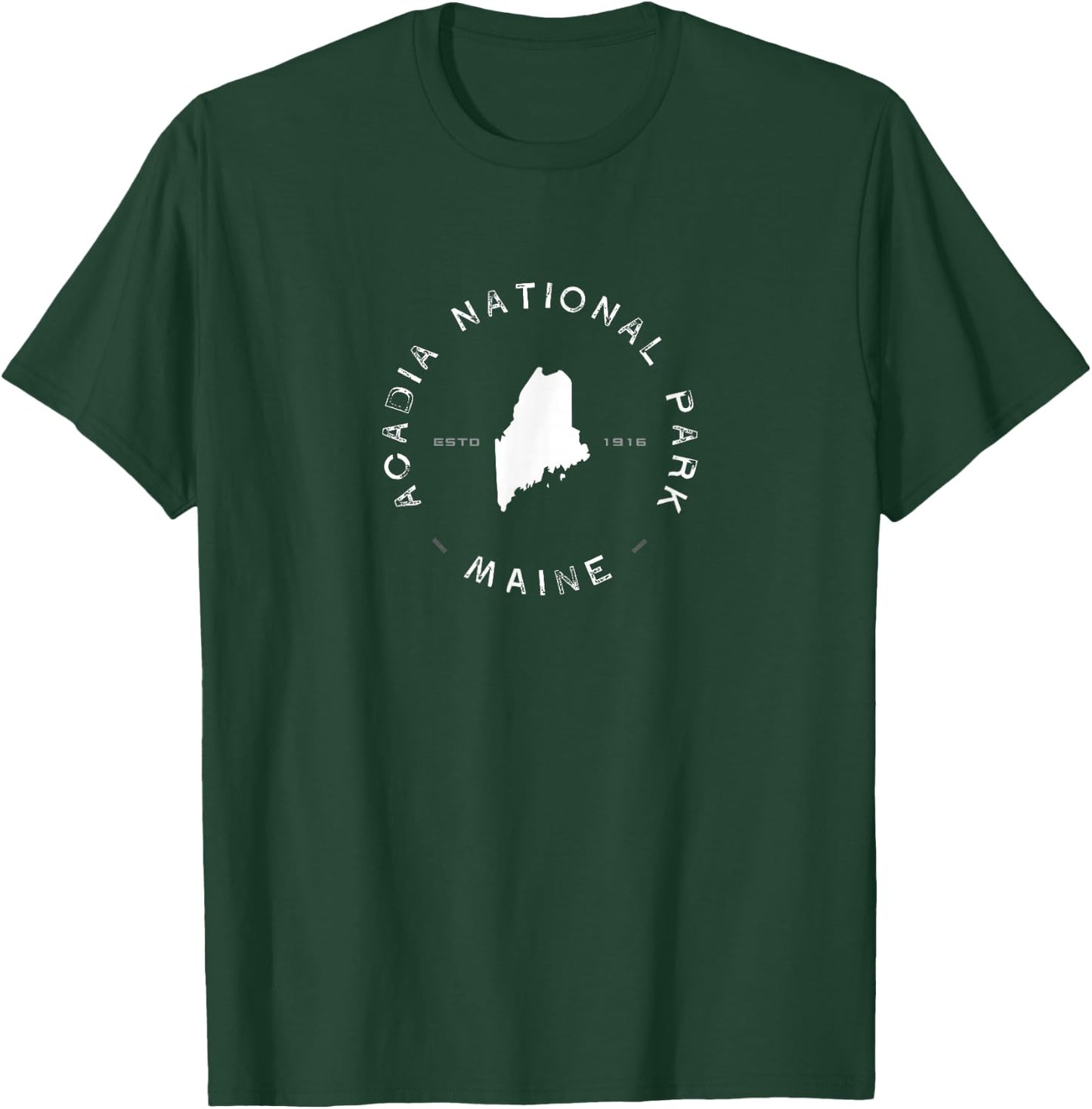 Acadia National Park Maine Graphic T-Shirt - T-Shirt | Forest