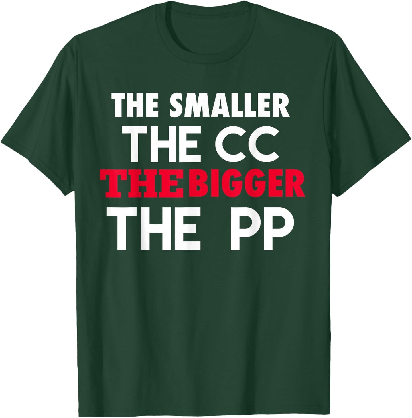 Small CC Big PP Funny Mini Moto Pit Bike Pocket Motorcycle T-Shirt - T-Shirt | Forest