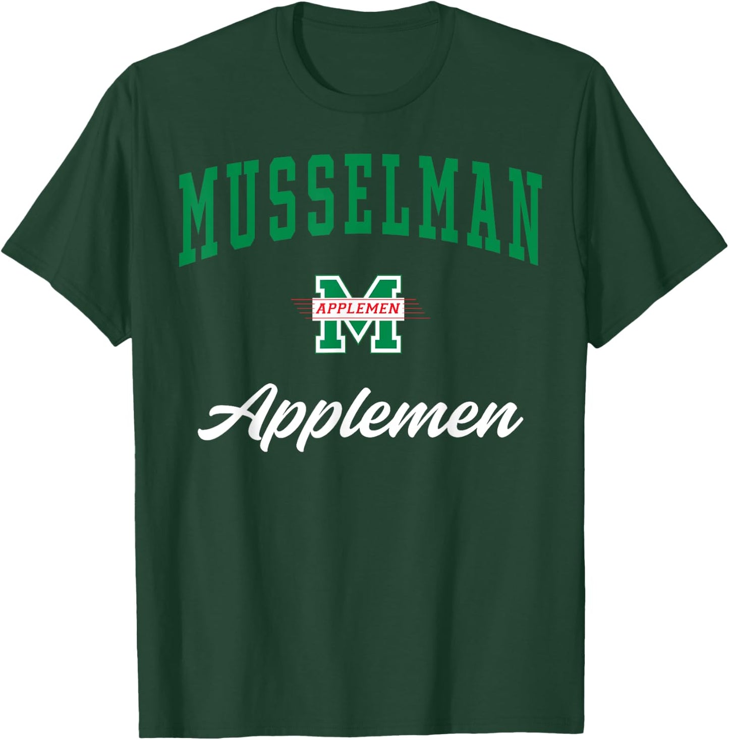 Musselman High School Applemen C3 T-Shirt - T-Shirt | Forest