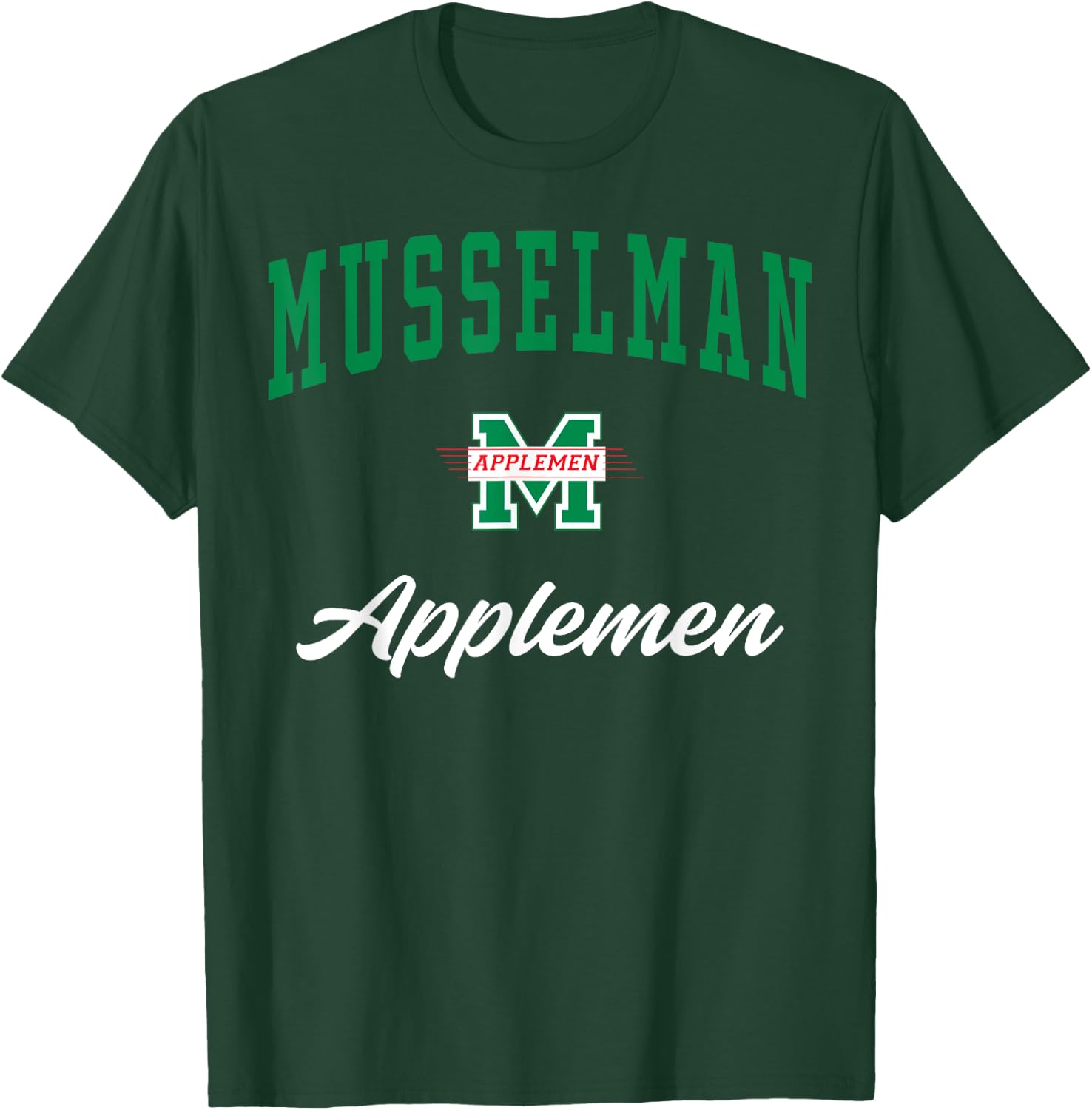 Musselman High School Applemen C3 T-Shirt - T-Shirt | Forest