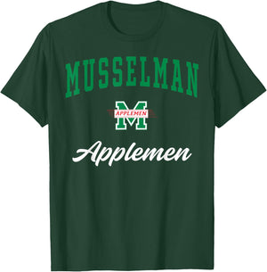 Musselman High School Applemen C3 T-Shirt - T-Shirt | Forest