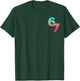 6 7 Graphic Six Seven Vintage 67 Girls Boys Kids T-Shirt - T-Shirt | Forest