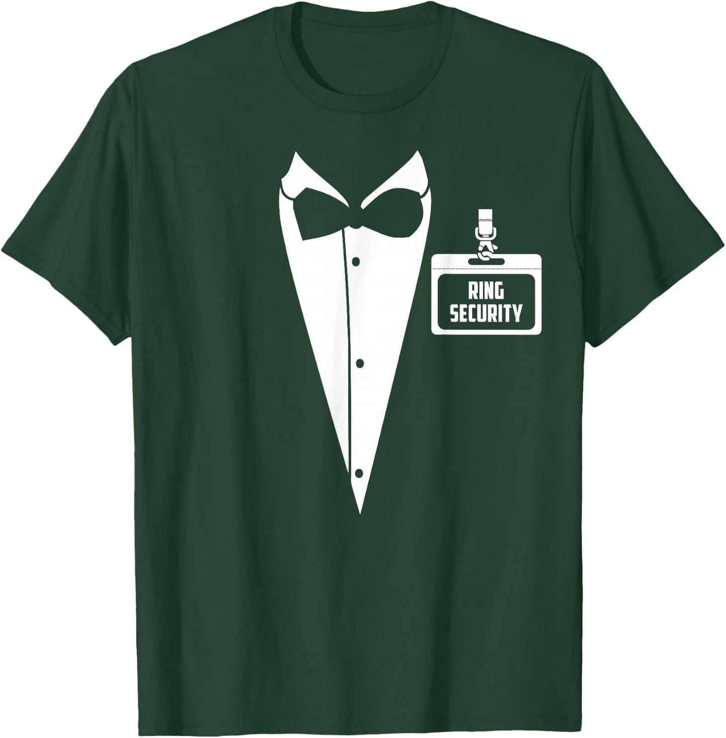 Ring Security Tuxedo I.D Tag! Ring Bearer Wedding T-Shirt - T-Shirt | Forest