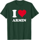 Red Heart I Love Armin T-Shirt - T-Shirt | Forest
