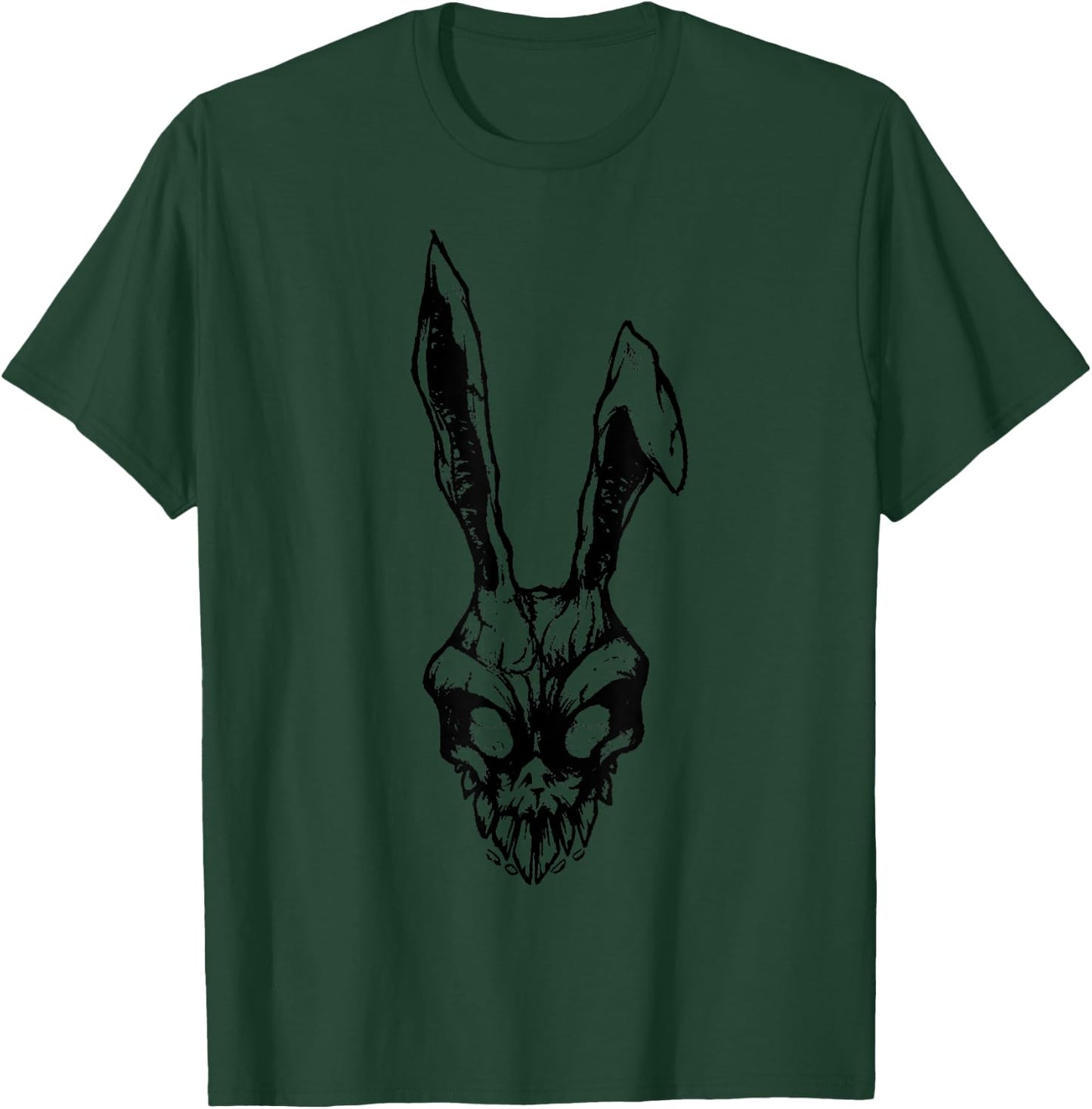 Scary Vintage Angry Rabbit Scull Halloween Party Costume T-Shirt - T-Shirt | Forest