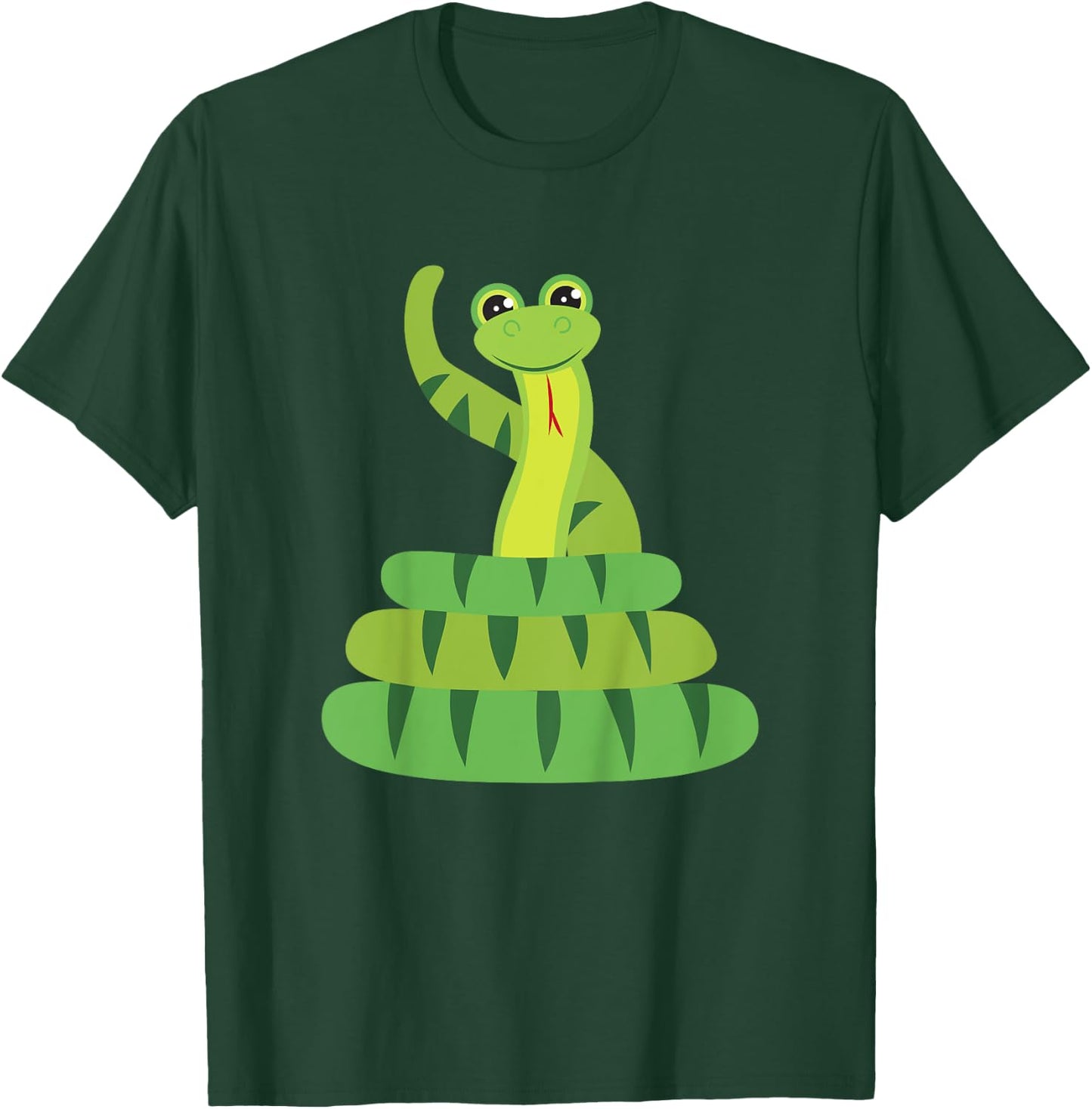 Funny Boa Constrictor Python Reptile Snake Boys Girls T-Shirt - T-Shirt | Forest