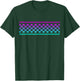 Pink & Blue Checker Pattern Checkerboard Skater Surfer Teens T-Shirt - T-Shirt | Forest