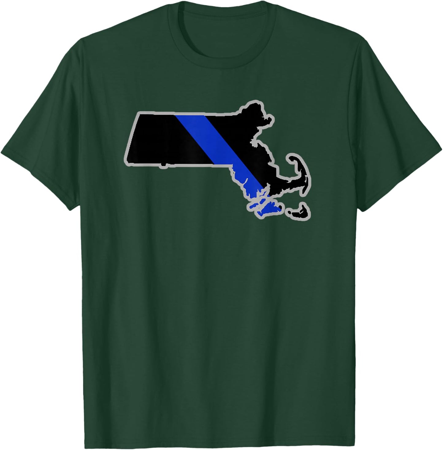 Massachusetts State Police Massachusetts Law Enforcement T-Shirt - T-Shirt | Forest