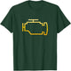 Check Engine Light Funny Mechanic Car T-Shirt - T-Shirt | Forest