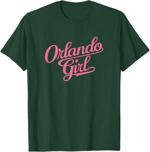 Orlando Girl Florida Retro Pink Miami Tampa Woman 407 Beach T-Shirt - T-Shirt | Forest