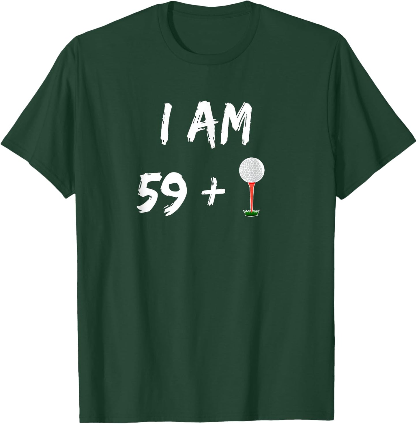 60th Birthday Golf Shirt Golfer Gift Golf Ball Party T-Shirt - T-Shirt | Forest