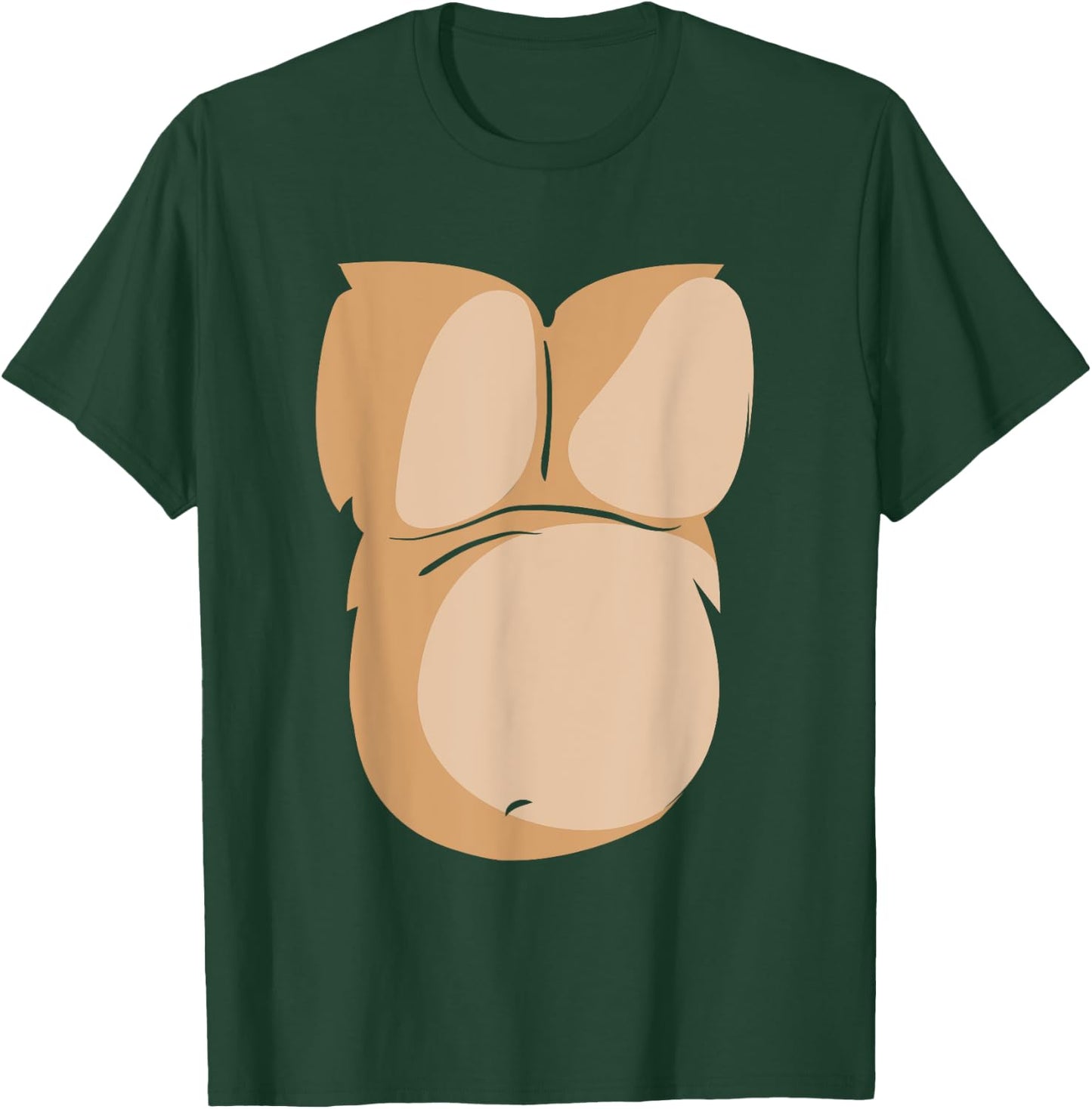 Funny Monkey Gorilla Hairy Chest Costume T Shirt T-Shirt - T-Shirt | Forest