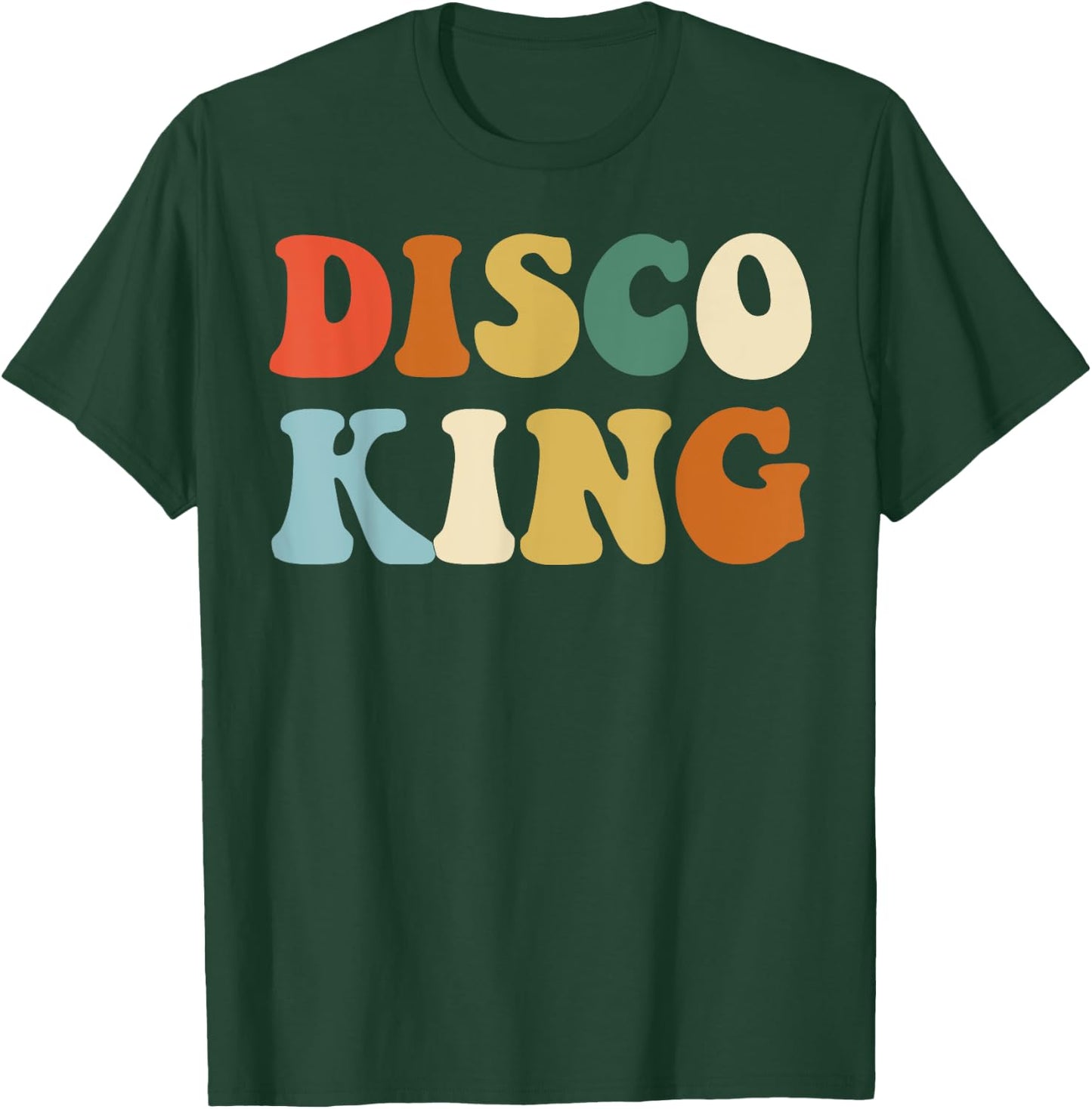 Disco King 1970s Disco Queen Matching Couple Shirts T-Shirt - T-Shirt | Forest