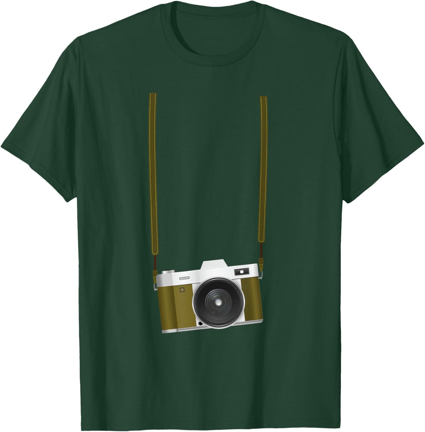Fake Tourist Camera Design Holiday Vacation Photographer T-Shirt - T-Shirt | Forest