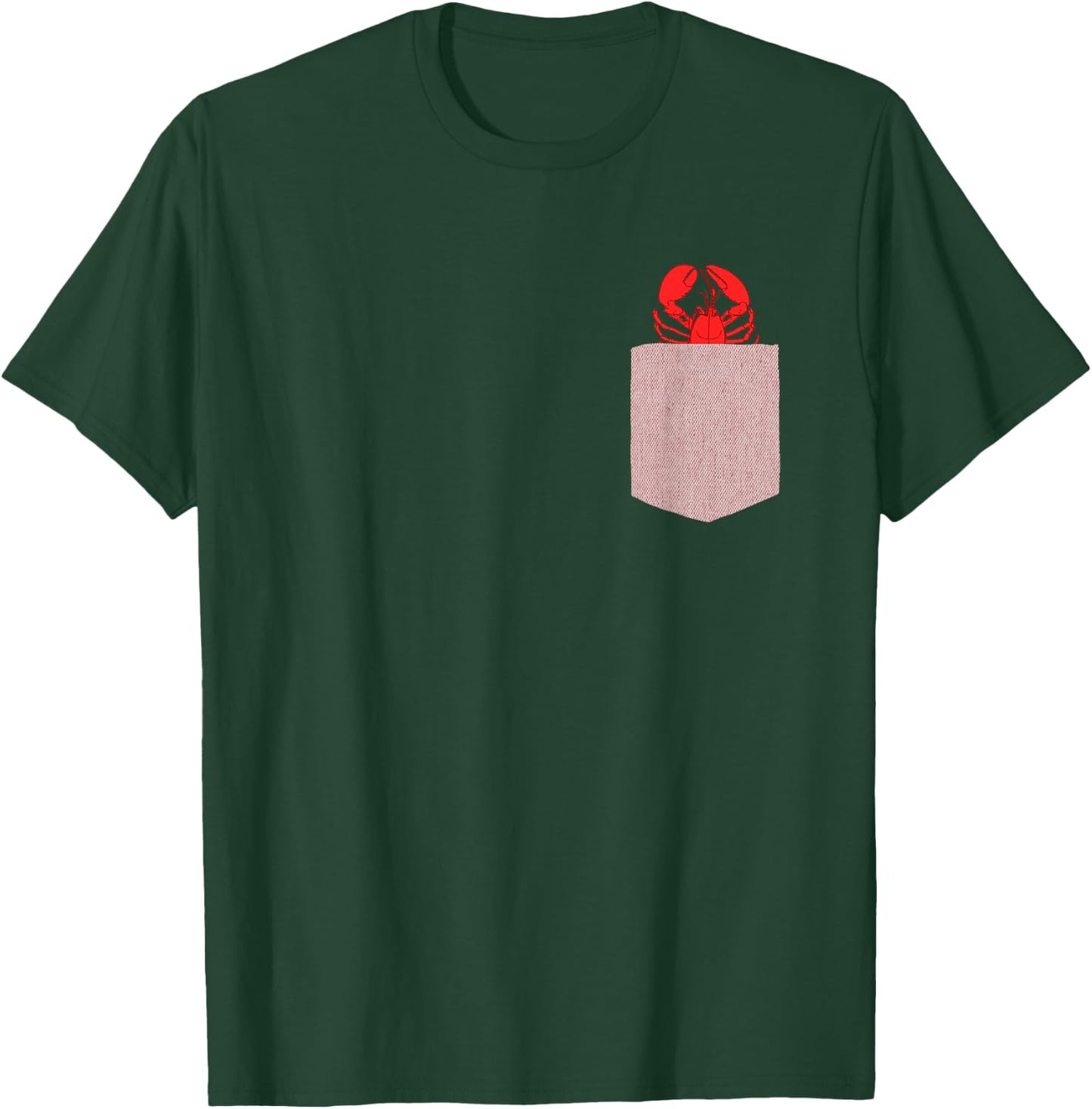 Lobster Design - Cute Pocket Animal Lobster T-Shirt - T-Shirt | Forest