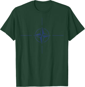 NATO insignia allied forces wind rose T-Shirt - T-Shirt | Forest