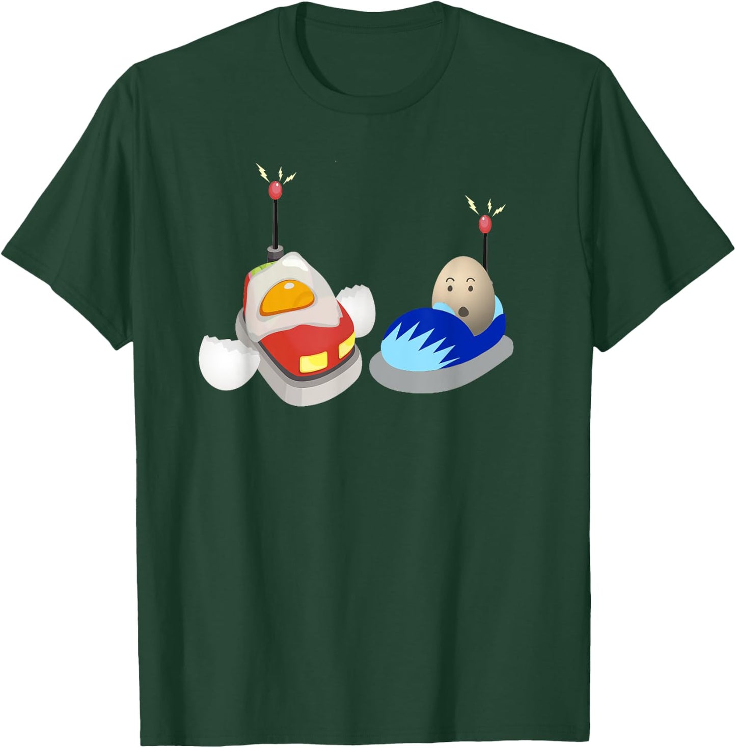 Eggs Bumper Funny Cars Food Humor Kids Man Cool T-Shirt - T-Shirt | Forest