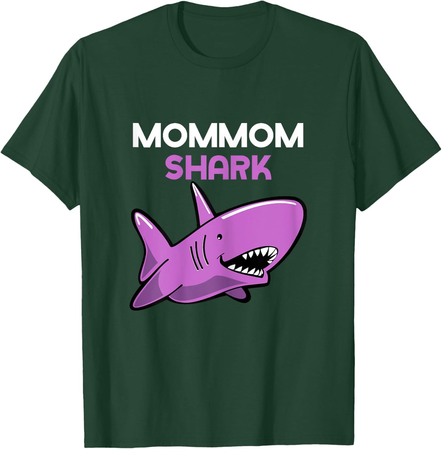 MomMom Shark Funny Family Mom-Mom T-Shirt - T-Shirt | Forest