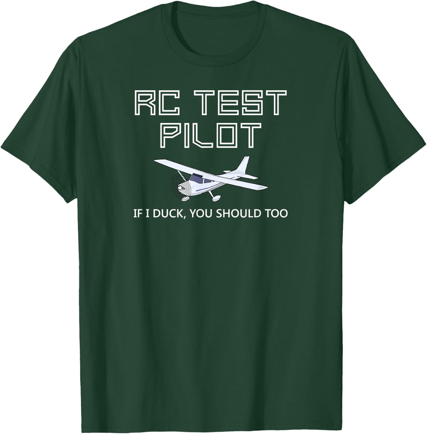 RC Plane Test Pilot Funny Radio Control Hobby T-Shirt - T-Shirt | Forest