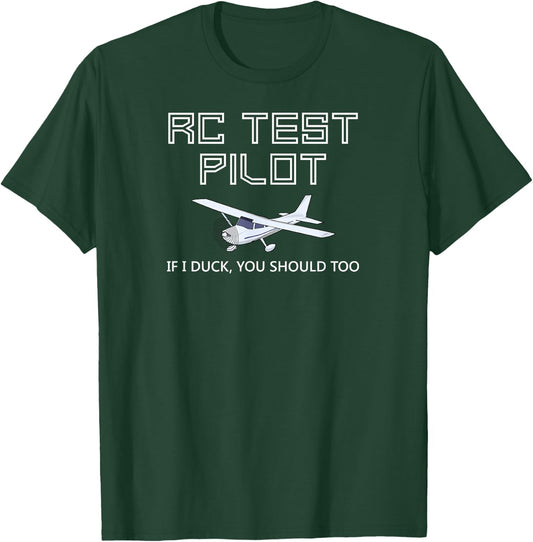 RC Plane Test Pilot Funny Radio Control Hobby T-Shirt - T-Shirt | Forest
