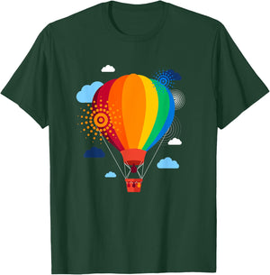 Hot Air Balloon Hot Air Balloon Rides Festival Shirt Medium Pink T-Shirt - T-Shirt | Forest