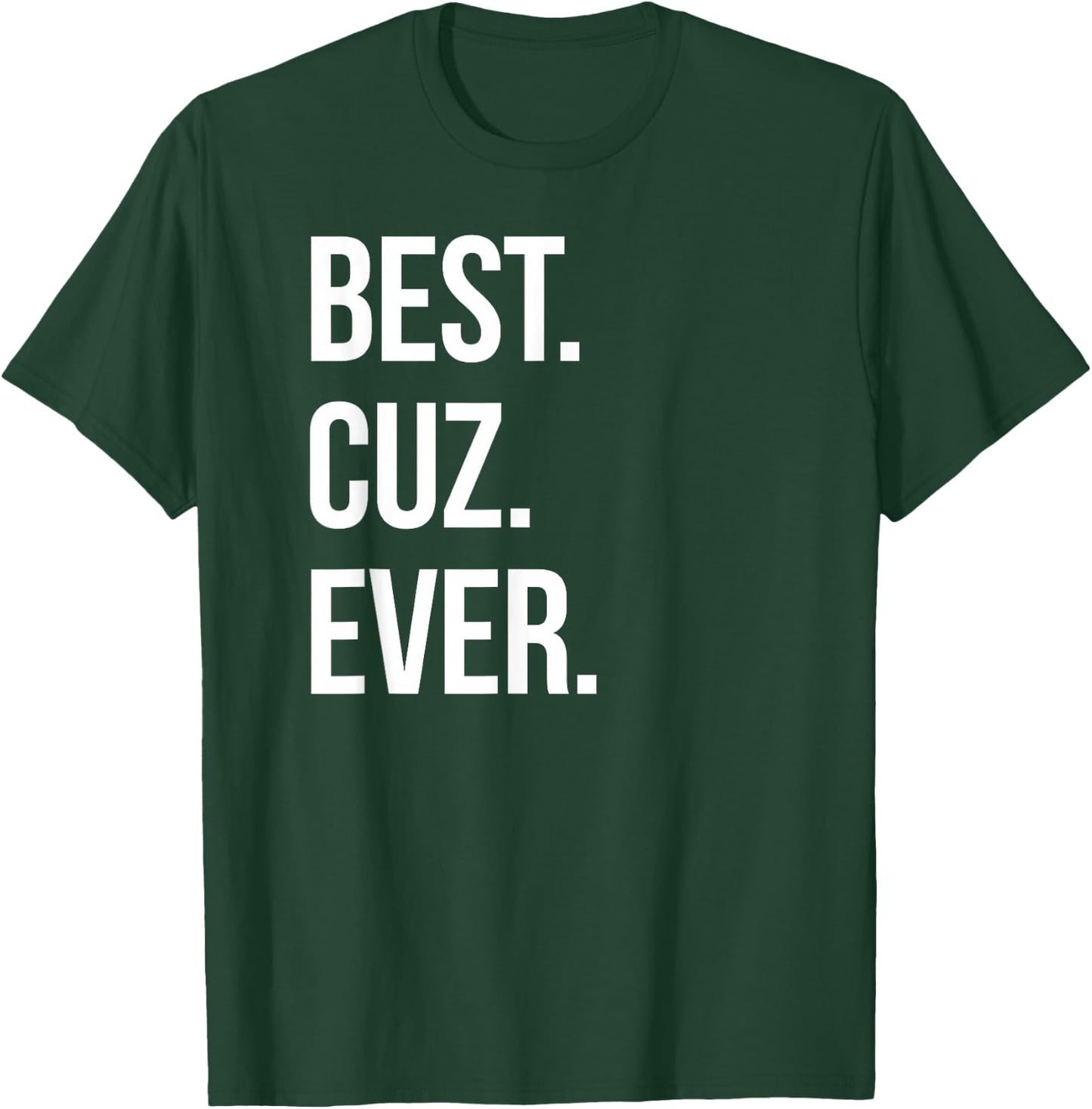 Teetastic Family Best Cuz Ever Gift Cousins T-Shirt - T-Shirt | Forest