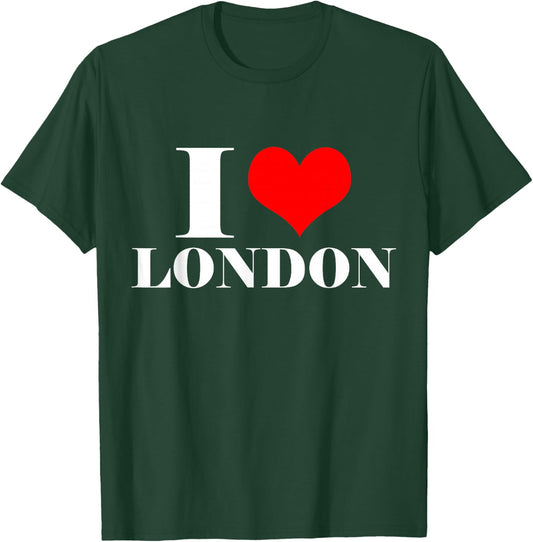 I Love London T Shirt, I Heart London Great Britain T-Shirt - T-Shirt | Forest