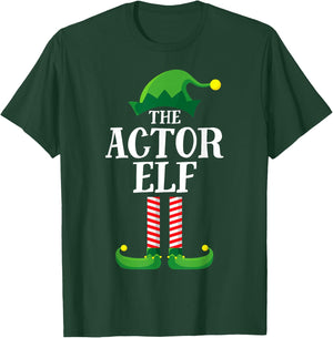 Actor Elf Matching Family Group Christmas Party Pyjamas T-Shirt - T-Shirt | Forest
